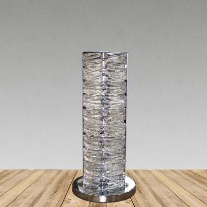 Настольная лампа 072T-3 хром/прозрачный 3х40W E14 BMB16 d300 h550